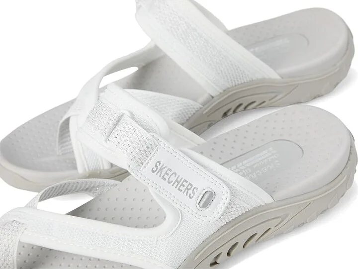 SKECHERS Reggae - Ray Of Charm Women's Sandals White : 9.5 B - Medium, Textile - Image 7