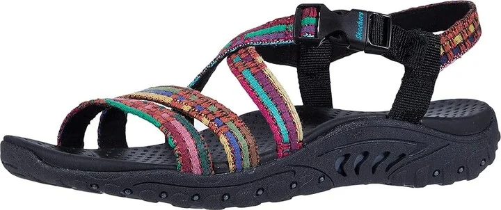 SKECHERS Reggae - Sew Me Women's Shoes Black : 7 B - Medium, Textile - Image 2