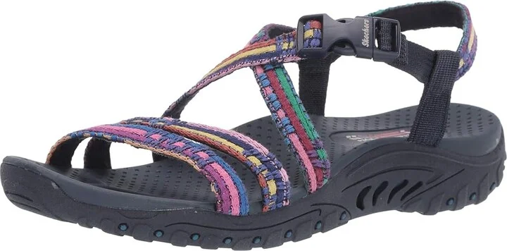 SKECHERS Reggae - Sew Me Women's Shoes Navy : 5.5 B - Medium, Textile - Image 2