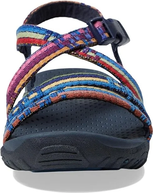 SKECHERS Reggae - Sew Me Women's Shoes Navy : 5.5 B - Medium, Textile - Image 3