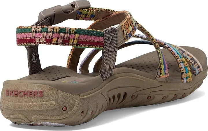 SKECHERS Reggae - Sew Me Women's Shoes Taupe : 5 B - Medium, Textile - Image 4