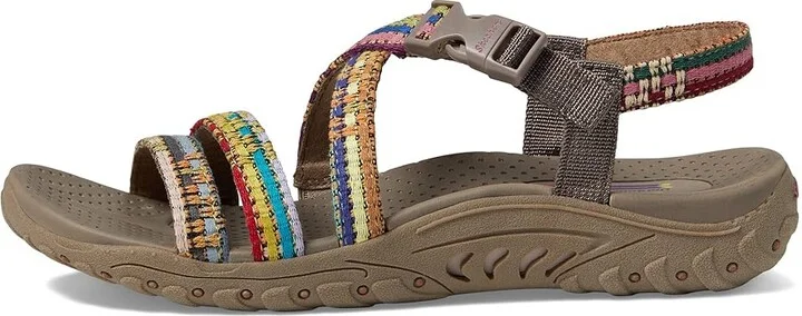 SKECHERS Reggae - Sew Me Women's Shoes Taupe : 5 B - Medium, Textile - Image 5