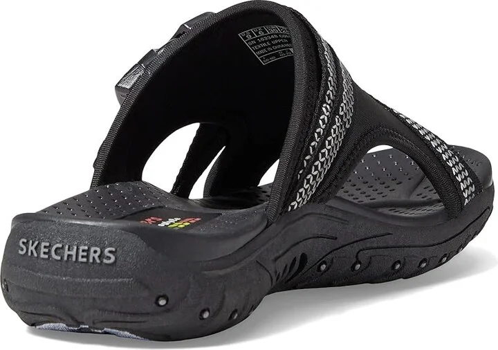 SKECHERS Reggae - Slide Thru Women's Shoes Black : 8 B - Medium, Textile - Image 4