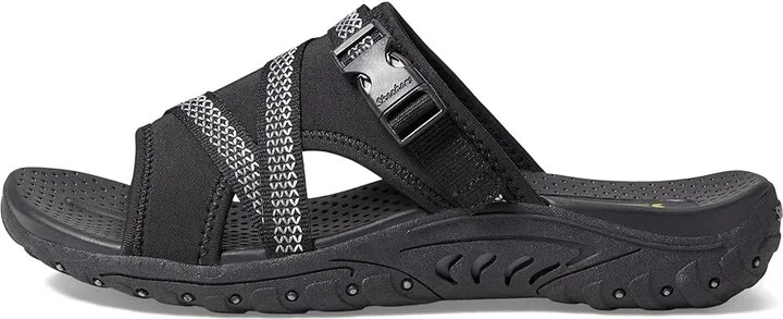 SKECHERS Reggae - Slide Thru Women's Shoes Black : 8 B - Medium, Textile - Image 5