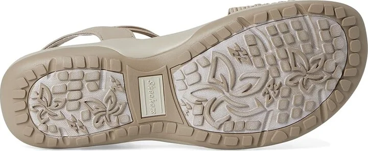 SKECHERS Reggae Slim - Coffee Run Women's Sandals Taupe : 11 B - Medium, Textile - Image 3