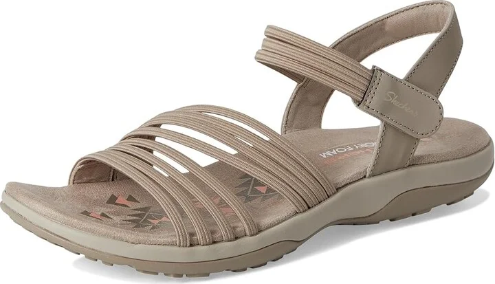 SKECHERS Reggae Slim - Coffee Run Women's Sandals Taupe : 11 B - Medium, Textile - Image 5