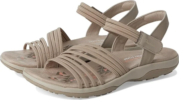 SKECHERS Reggae Slim - Coffee Run Women's Sandals Taupe : 11 B - Medium, Textile