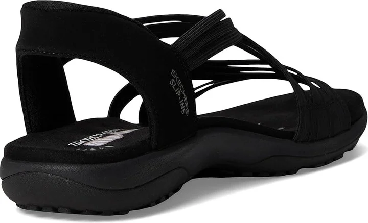 SKECHERS Reggae Slim - Simply Stretchy Hands Free Slip-Ins Women's Shoes Black/Black : 12 B - Medium, Synthetic - Image 4