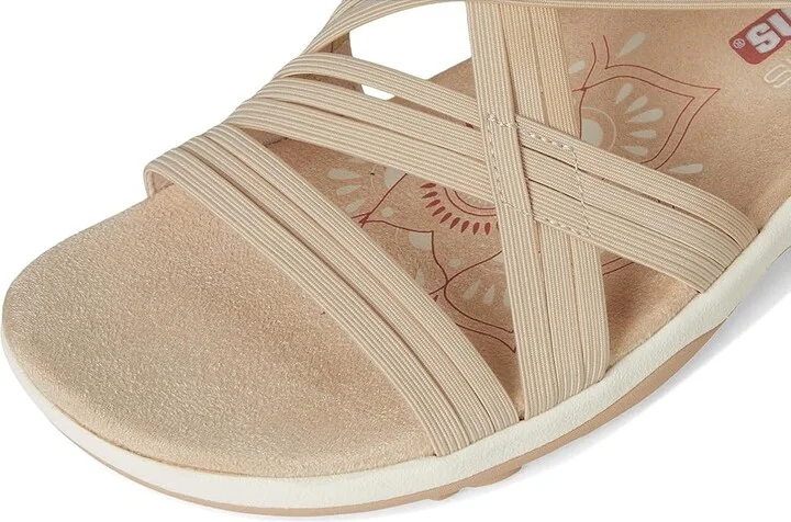 SKECHERS Reggae Slim - Simply Stretchy Hands Free Slip-Ins Women's Shoes Natural : 9 B - Medium, Synthetic - Image 7