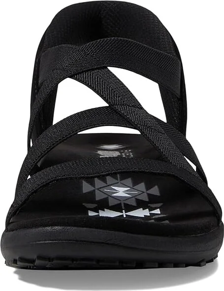 SKECHERS Reggae Slim - Stretch Flex Hands Free Slip-Ins Women's Shoes Black/Black : 6 B - Medium, Rubber - Image 2