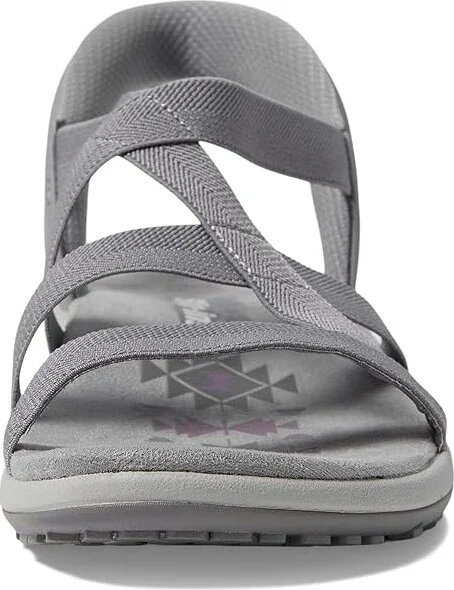 SKECHERS Reggae Slim - Stretch Flex Hands Free Slip-Ins Women's Shoes Grey : 5 B - Medium, Rubber - Image 2