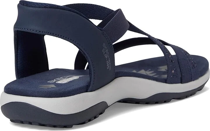 SKECHERS Reggae Slim - Summer Sparkle Women's Sandals Navy : 12 B - Medium, Leather - Image 4