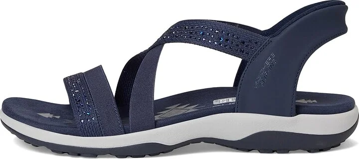 SKECHERS Reggae Slim - Summer Sparkle Women's Sandals Navy : 12 B - Medium, Leather - Image 6