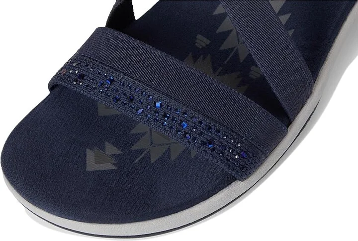 SKECHERS Reggae Slim - Summer Sparkle Women's Sandals Navy : 12 B - Medium, Leather - Image 7