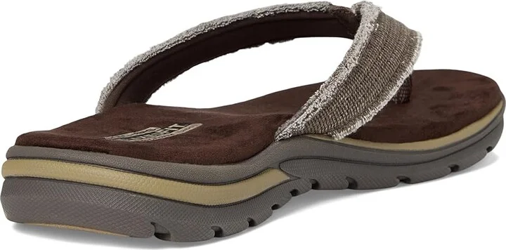 SKECHERS Relaxed Fit 360 Supreme - Bosnia Men's Sandals Chocolate : 7 D - Medium, Canvas - Image 5