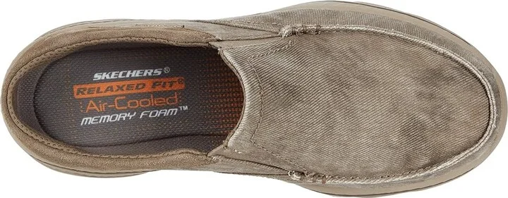 SKECHERS Relaxed Fit Creston - Backlot Men's Shoes Khaki : 8.5 D - Medium, Canvas - Image 3