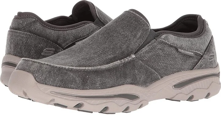 SKECHERS Relaxed Fit: Creston - Moseco Men's Slip on Shoes Charcoal : 7 D - Medium, Textile