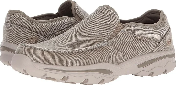 SKECHERS Relaxed Fit: Creston - Moseco Men's Slip on Shoes Taupe : 7 D - Medium, Textile