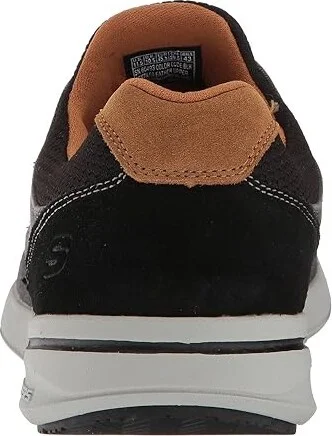 SKECHERS Relaxed Fit: Elent - Mosen Men's Lace up casual Shoes Black : 8 D - Medium, Canvas/Textile - Image 5