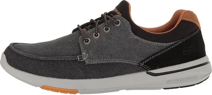SKECHERS Relaxed Fit: Elent - Mosen Men's Lace up casual Shoes Black : 8 D - Medium, Canvas/Textile - Image 7