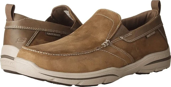 SKECHERS Relaxed Fit Harper - Forde Men's Shoes Desert Leather : 7 D - Medium, Full Grain leather