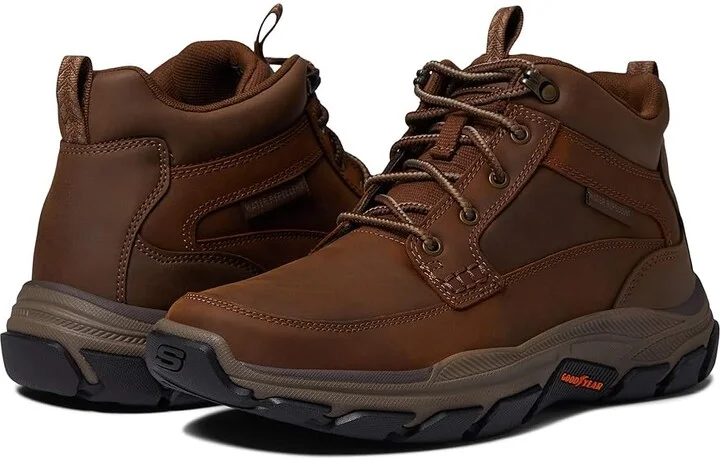 SKECHERS Relaxed Fit Respected - Boswell Men's Shoes Dark Brown : 7.5 D - Medium, Synthetic/Leather