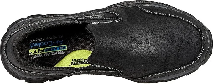 SKECHERS Relaxed Fit Respected - Calum Men's Shoes Black : 9.5 D - Medium, Leather - Image 2