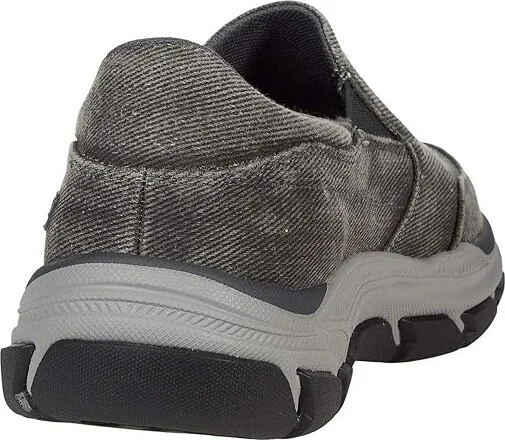 SKECHERS Relaxed Fit Respected - Fallston Men's Shoes Charcoal : 7 D - Medium, Textile - Image 4