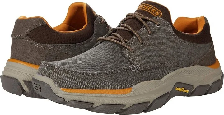 SKECHERS Relaxed Fit Respected - Loleto Men's Shoes Brown : 7 D - Medium, Textile