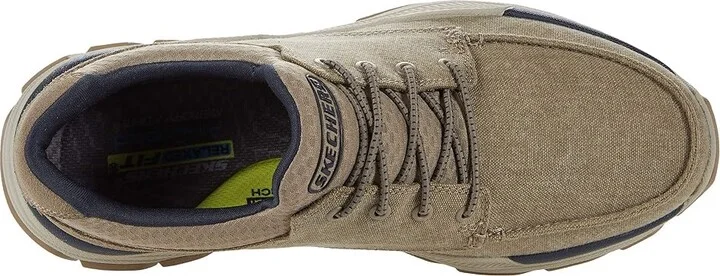 SKECHERS Relaxed Fit Respected - Loleto Men's Shoes Taupe : 8.5 E - Wide, Textile - Image 2