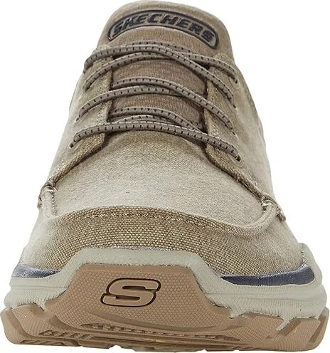 SKECHERS Relaxed Fit Respected - Loleto Men's Shoes Taupe : 8.5 E - Wide, Textile - Image 5