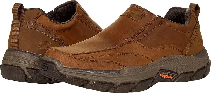 SKECHERS Relaxed Fit Respected - Lowry Men's Shoes Desert : 7.5 D - Medium, Synthetic/Leather