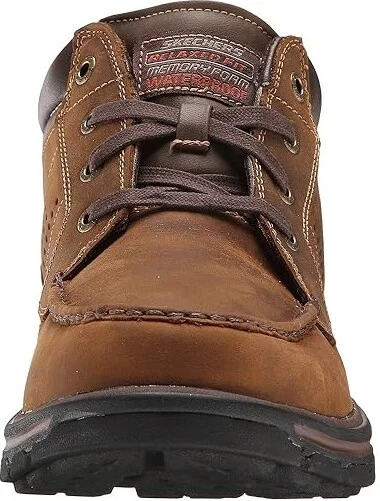 SKECHERS Relaxed Fit Segment - Melego Men's Shoes Dark Brown : 7 D - Medium, Leather - Image 6