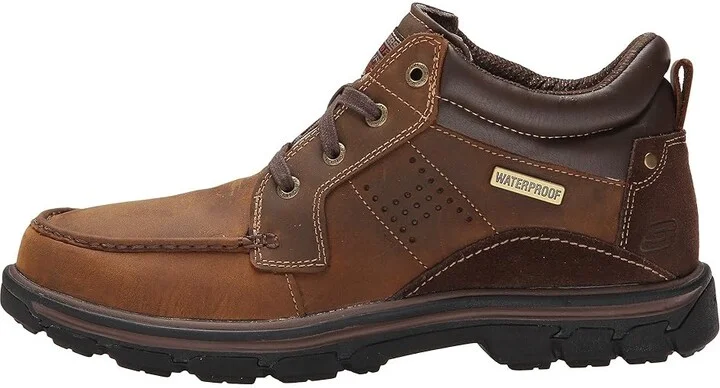 SKECHERS Relaxed Fit Segment - Melego Men's Shoes Dark Brown : 7 D - Medium, Leather - Image 7