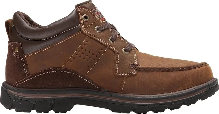 SKECHERS Relaxed Fit Segment - Melego Men's Shoes Dark Brown : 7 D - Medium, Leather - Image 8