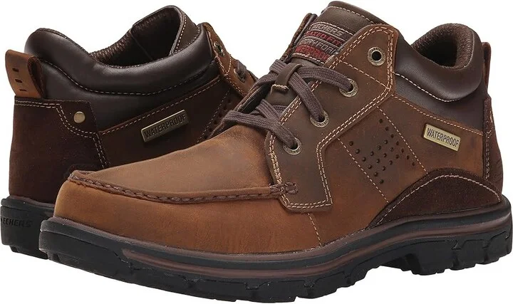 SKECHERS Relaxed Fit Segment - Melego Men's Shoes Dark Brown : 7 D - Medium, Leather