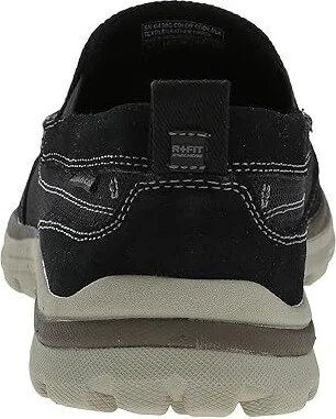 SKECHERS Relaxed Fit Superior - Milford Men's Slip on Shoes Black : 7 D - Medium, Canvas/Suede - Image 5