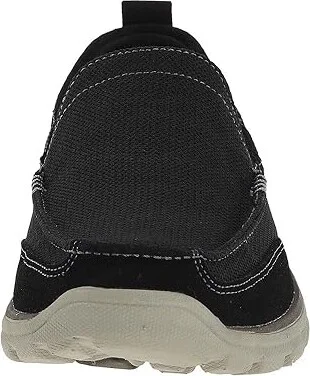 SKECHERS Relaxed Fit Superior - Milford Men's Slip on Shoes Black : 7 D - Medium, Canvas/Suede - Image 6
