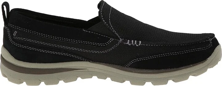 SKECHERS Relaxed Fit Superior - Milford Men's Slip on Shoes Black : 7 D - Medium, Canvas/Suede - Image 8