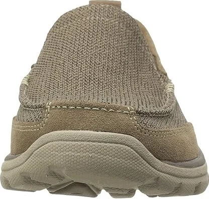 SKECHERS Relaxed Fit Superior - Milford Men's Slip on Shoes Light Brown : 6.5 D - Medium, Canvas/Suede - Image 6