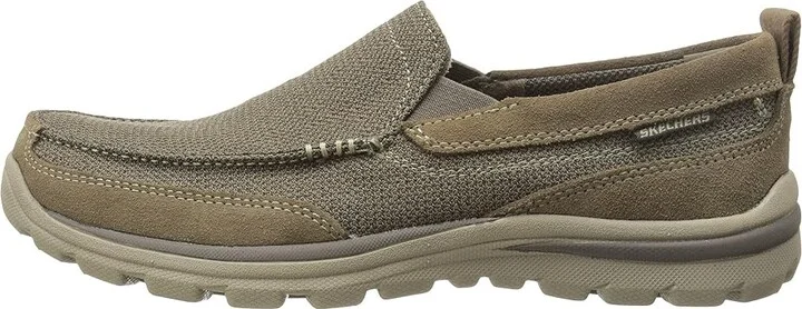 SKECHERS Relaxed Fit Superior - Milford Men's Slip on Shoes Light Brown : 6.5 D - Medium, Canvas/Suede - Image 7