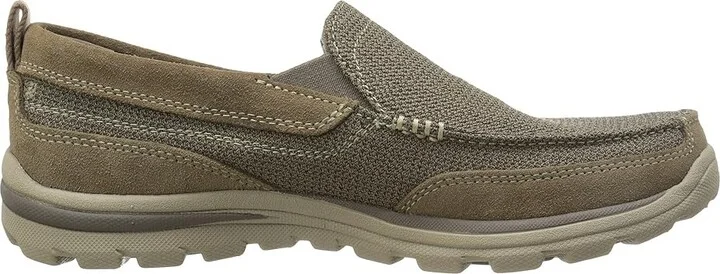 SKECHERS Relaxed Fit Superior - Milford Men's Slip on Shoes Light Brown : 6.5 D - Medium, Canvas/Suede - Image 8