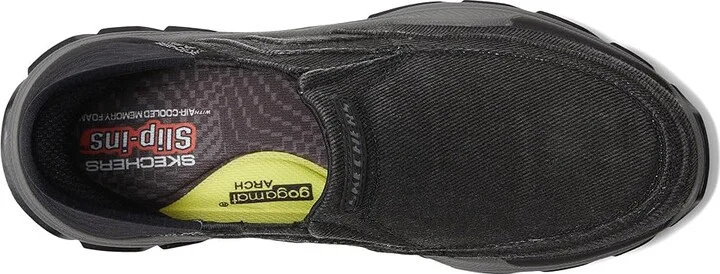 SKECHERS Respected Holmgren Hands Free Slip-Ins Men's Shoes Black : 7 D - Medium, Canvas - Image 2