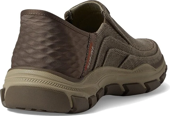 SKECHERS Respected Holmgren Hands Free Slip-Ins Men's Shoes Taupe : 7 D - Medium, Canvas - Image 4