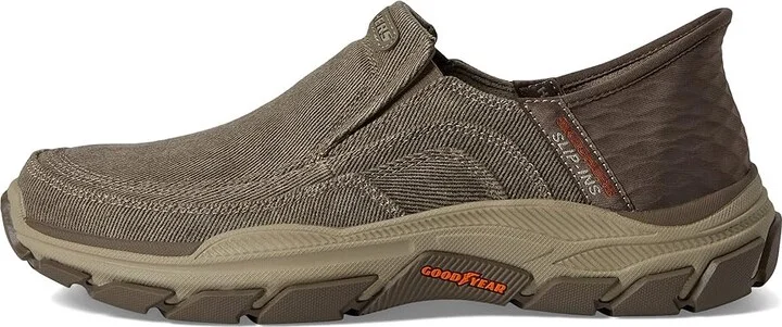SKECHERS Respected Holmgren Hands Free Slip-Ins Men's Shoes Taupe : 7 D - Medium, Canvas - Image 6