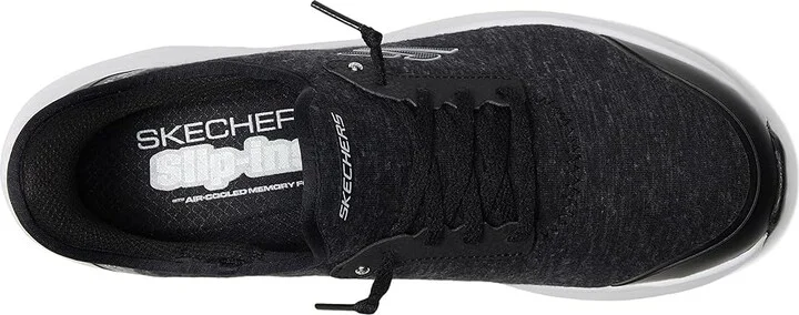 SKECHERS Ridge Oak Hands Free Slip-Ins Women's Shoes Black/White : 7.5 B - Medium, Synthetic - Image 2