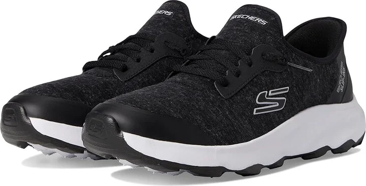 SKECHERS Ridge Oak Hands Free Slip-Ins Women's Shoes Black/White : 7.5 B - Medium, Synthetic