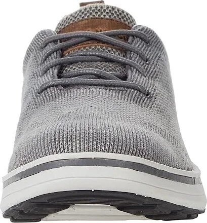 SKECHERS Robinson Men's Shoes Dark Gray : 7.5 D - Medium, Textile/Leather - Image 5