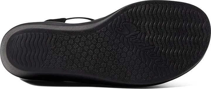 SKECHERS Rumble On - Camp Glam Women's Sandals Black/Black : 10 B - Medium, Synthetic/Textile - Image 3