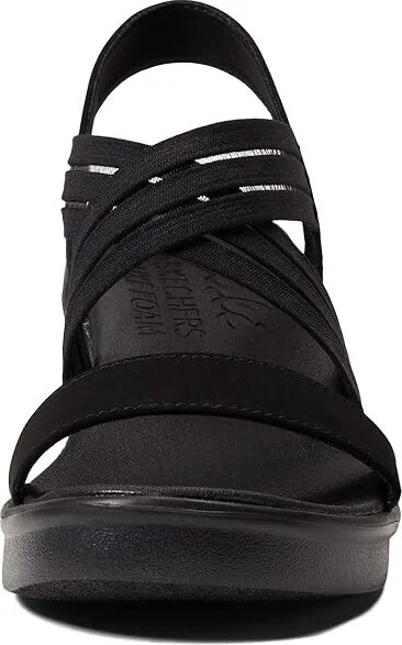 SKECHERS Rumble On - Day Flirt Women's Sandals Black/Black : 9 B - Medium, Synthetic/Textile - Image 2